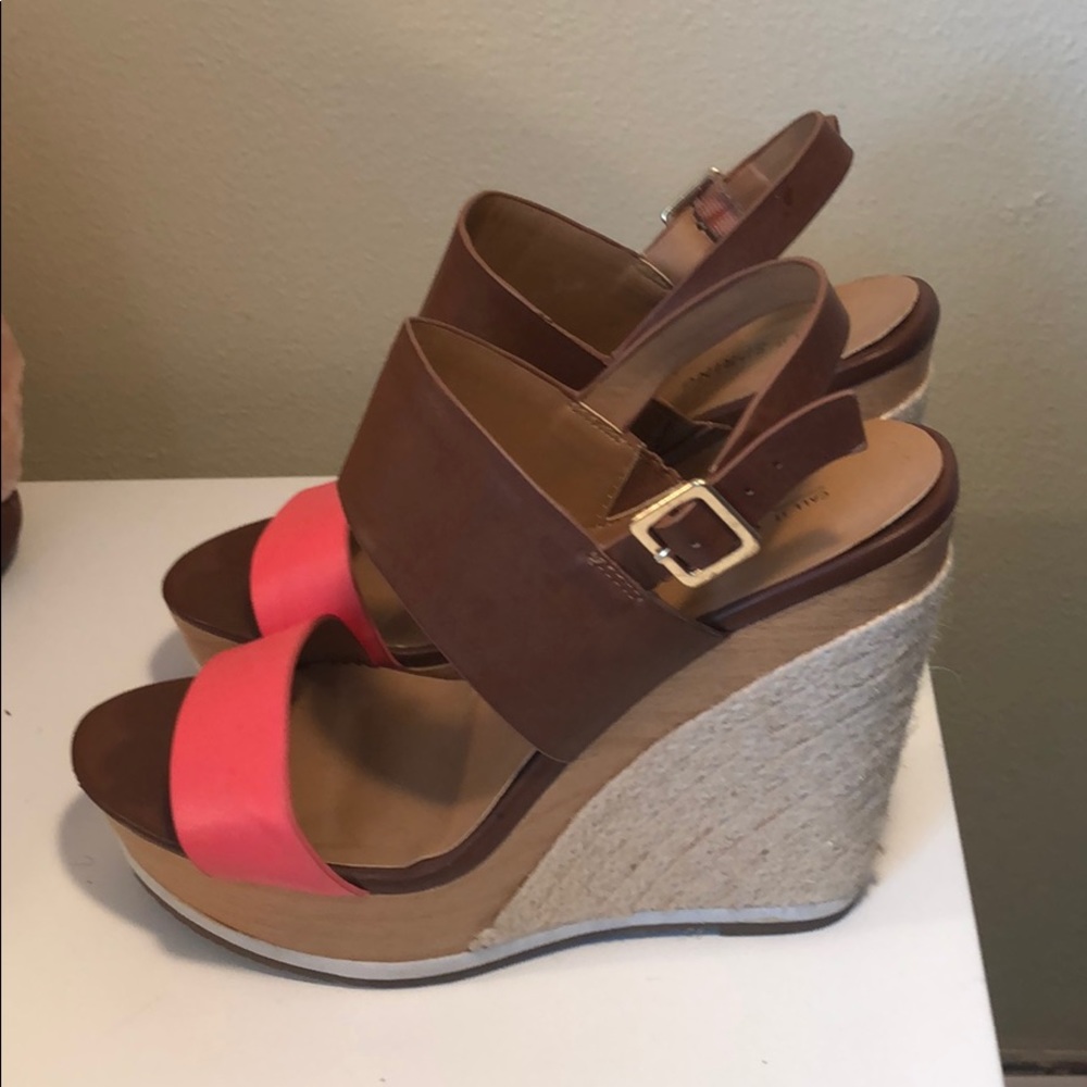 Call it Spring wedged heels